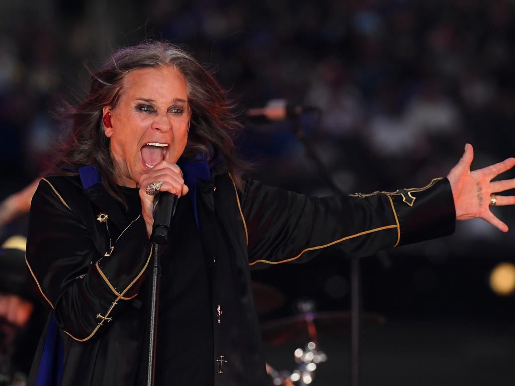 Osbourne performing during half-time of the NFL game between the Los Angeles Rams and the Buffalo Bills in September 2022. Picture: Kevork Djansezian/Getty Images