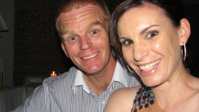 Damian Leeding and wife Sonya. Picture: Supplied