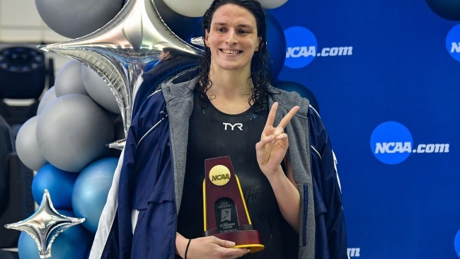 Seebohm said she was "happy to finally see a reaction" as the topic had marred the sport in recent months after transgender American swimmer Lia Thomas made worldwide headlines breaking records four years after transitioning. Picture: Rich von Biberstein/Icon Sportswire via Getty