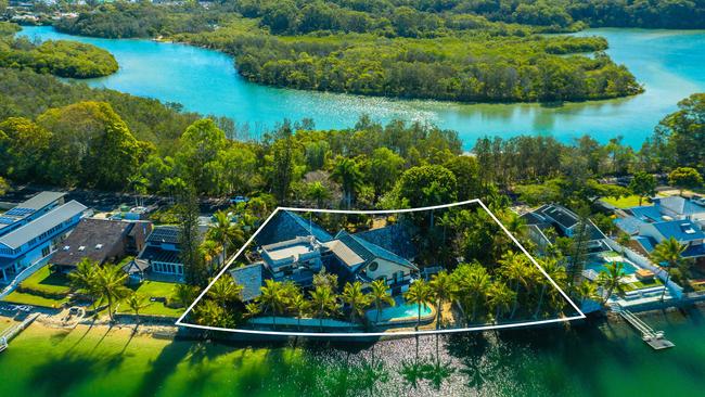 146-150 Tallebudgera Drive, Palm Beach, which sold for $5,050,000 at auction on Sunday. Picture: Kollosche