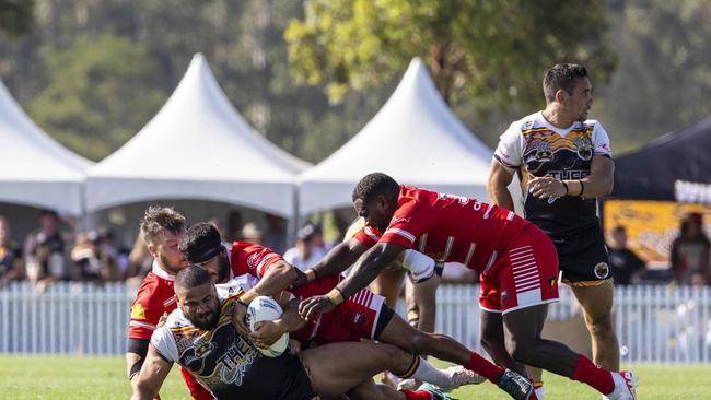 Men's Koori Knockout grand final, Walgett Aboriginal Connection vs Wiradjuri Aboriginal Rivers. Picture: Andrea Francolini