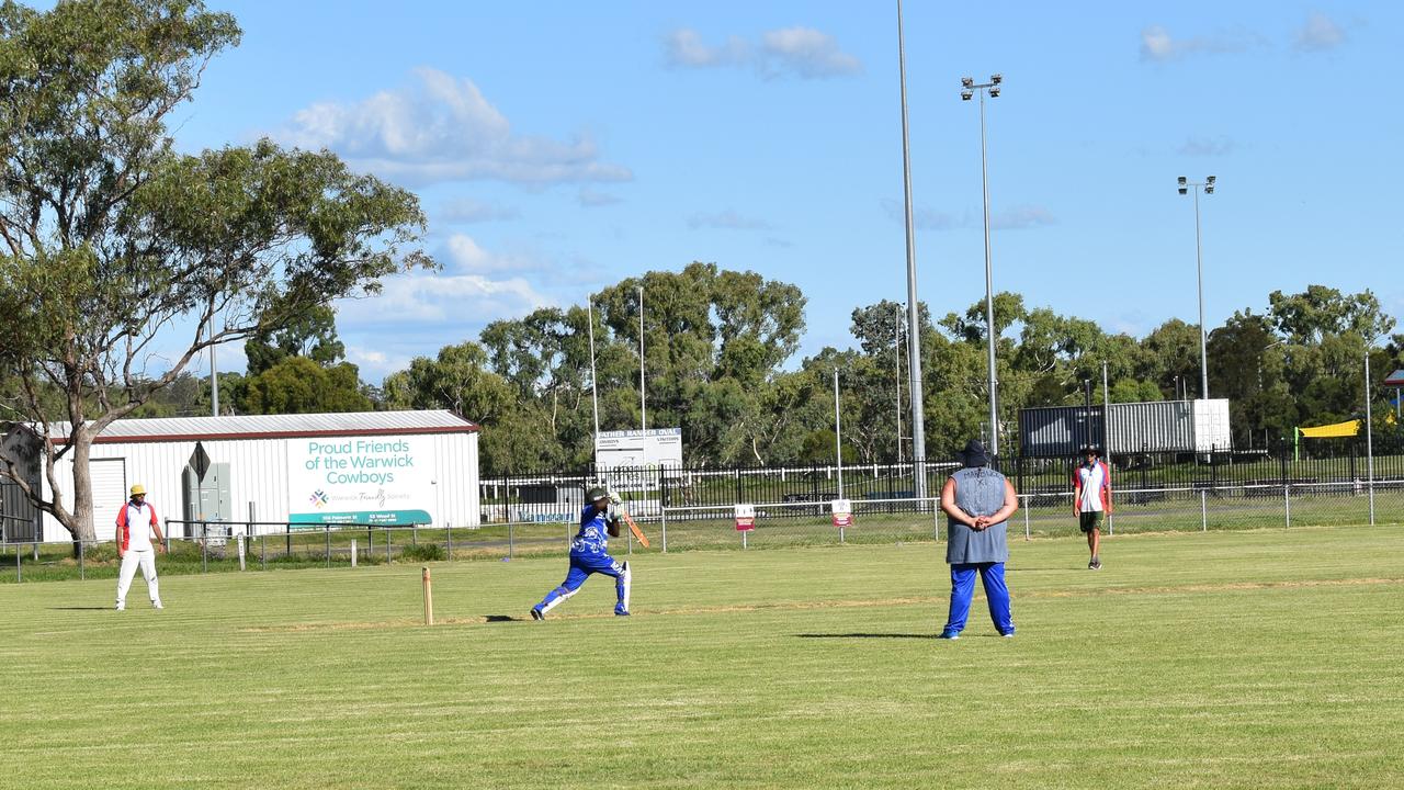 Docs v Goomeri compete at Queens Park on the first day of the Warwick Australia Day Cricket Carnival.