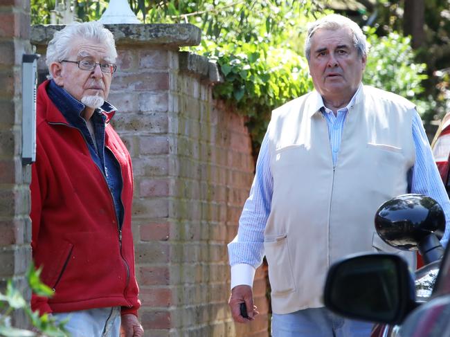 Harris at the front of his house in Bray. He was regularly seen around the village before his arrest. Picture: Ella Pellegrini