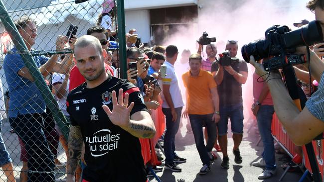 Dutch midfielder Wesley Sneijder.