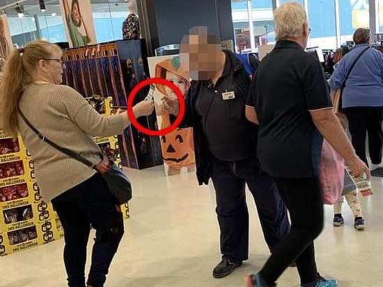 Several shoppers being forced to line up for Kmart employee s to check their receipts after being forced to use self-checkout went viral on Facebook.