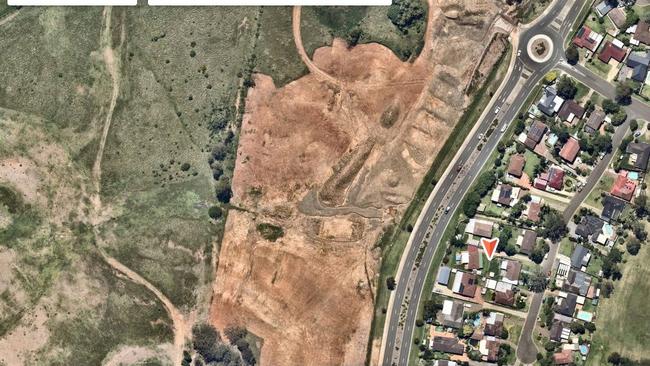 The Eagle Vale block of land with impacted homeowners.