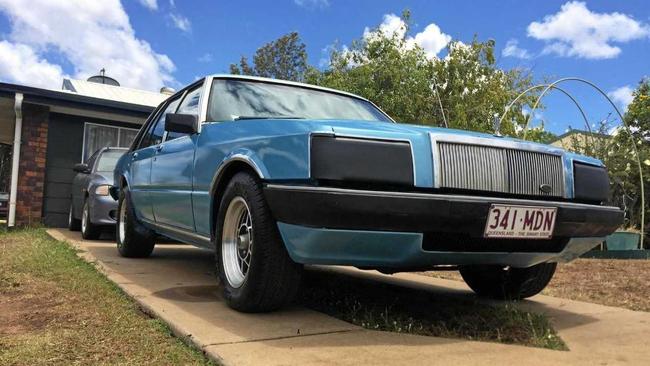 Colin&#39;s beloved Ford. Picture: Parsons family