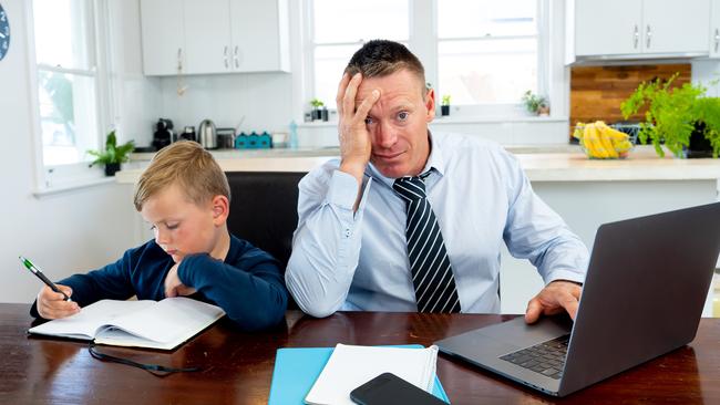 The COVID-19 lockdown is especially stressful for parents who are also trying to work from home.