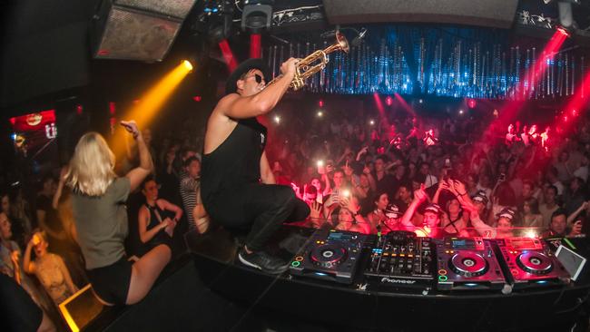 Timmy Trumpet performing at Platinum Nightclub Broadbeach. For best of the Gold Coast Nightclub. Photo: Damien Wright.