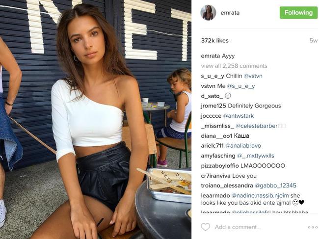 Emily Ratajkowski. Picture: Instagram