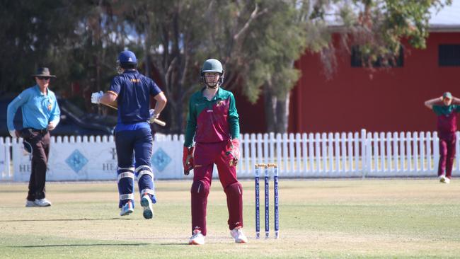 Taverners Queensland Boys Under 17 action between Norths and Redlands.