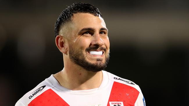 Jack Bird of the Dragons reacts during the Round 11 NRL match between the Cronulla Sharks and the St George Illawarra Dragons. (Picture: Mark Kolbe/Getty Images)