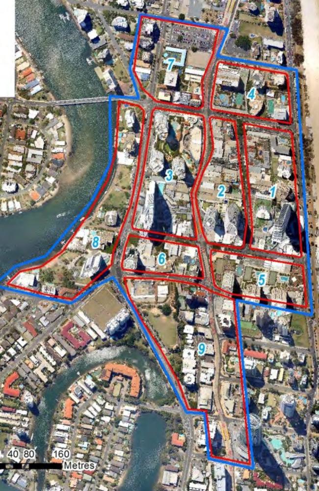 Council planning study area for Surfers Paradise.