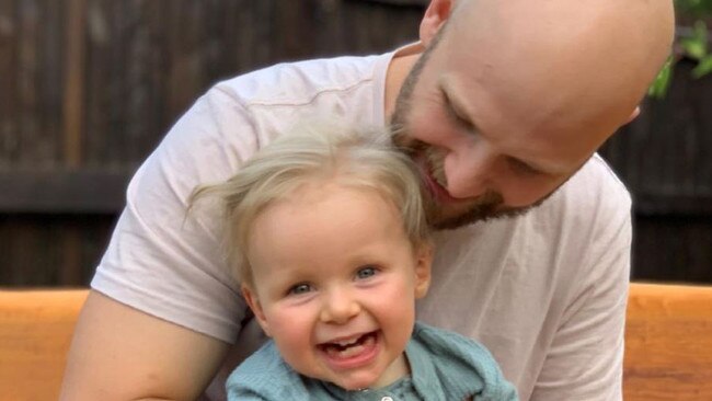 Gary Ablett Jr with son Levi. Picture: Instagram