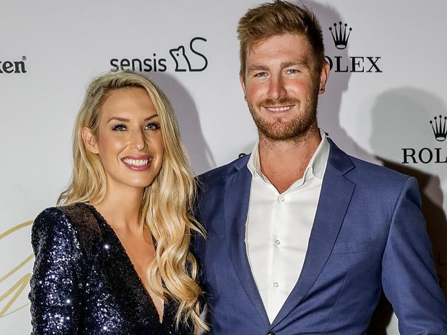 MELBOURNE, AUSTRALIA - MARCH 22: Sharon and Nick MAFS attends the 'Glamour on the Grid' Grand Prix party on March 22, 2017 in Melbourne, Australia. (Photo by Sam Tabone/WireImage)