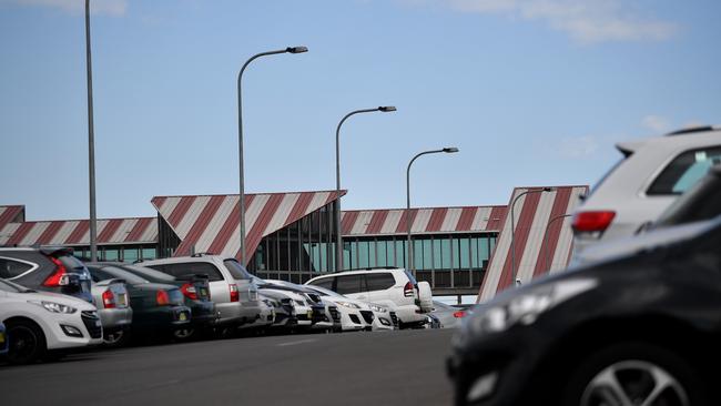 Schofields train station carpark fills up rapidly. Picture: Joel Carrett