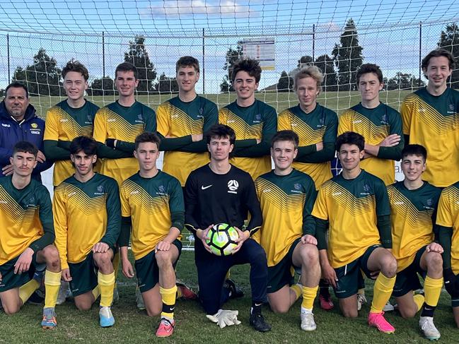 The under-18 boys team who won last year in Ballarat. Picture: Football Federation Sunraysia.