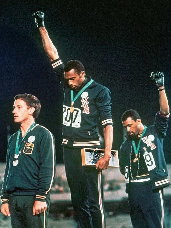 Peter Norman stood up against racism at the 1968 Olympics and never raced in the Olympics again.