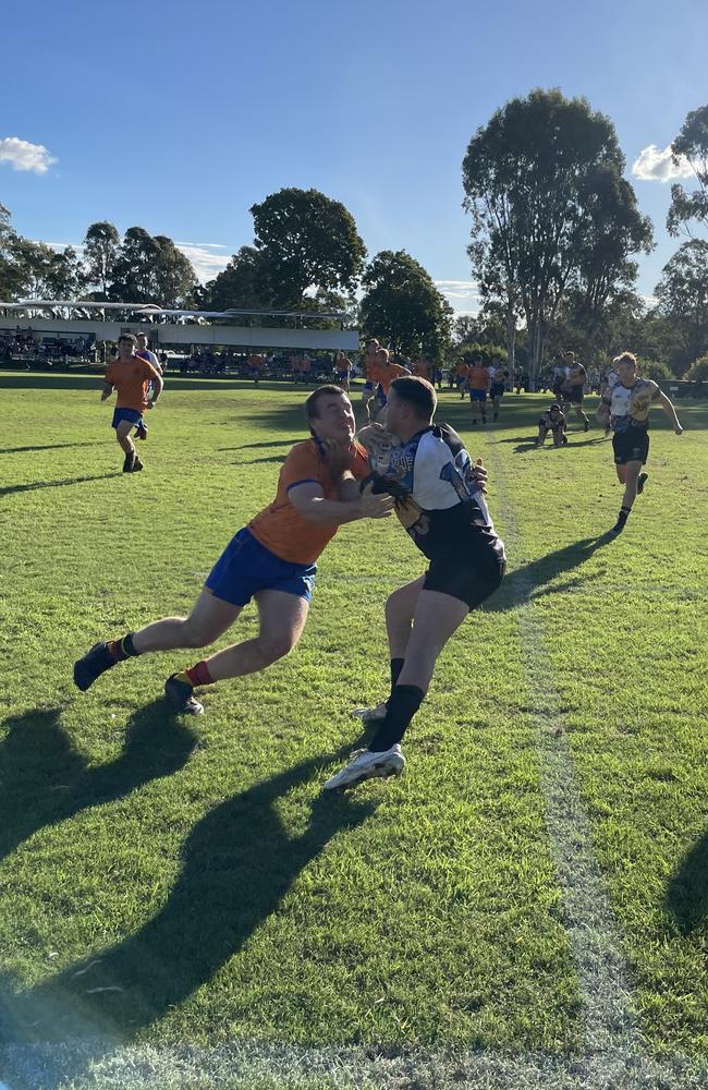 Tasman Barry in action during the First XV season.