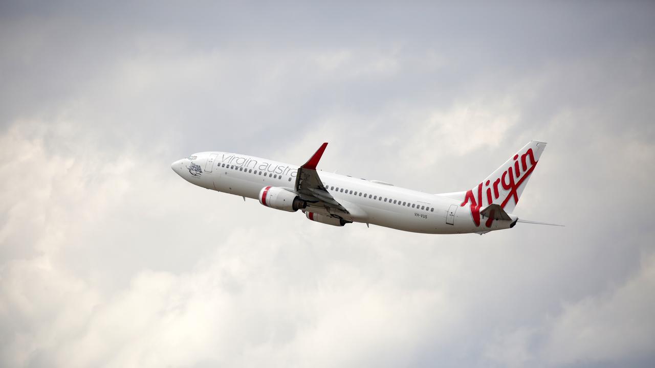 Virgin Australia said in a statement immediately after Ms Ardern’s press conference that it wouldn’t sell tickets between New Zealand and Australia until October 31. Picture: NCA NewsWire/Christian Gilles