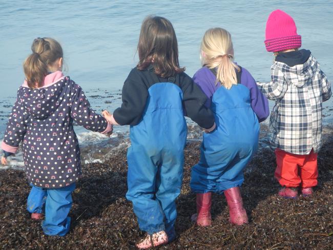 Balnarring Preschool is one of only two child care centres in Victoria to receive an "Excellent" rating. The children have beach and bush learning sessions each week. Picture: Supplied