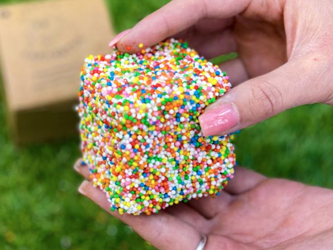 Tokyo Lamington’s fairy bread treat. Picture: Jenifer Jagielski