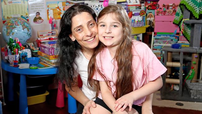 Vanessa McDonald Costa has been nominated for Mother of the Year by her 7-year-old daughter Olivia. Picture: Toby Zerna