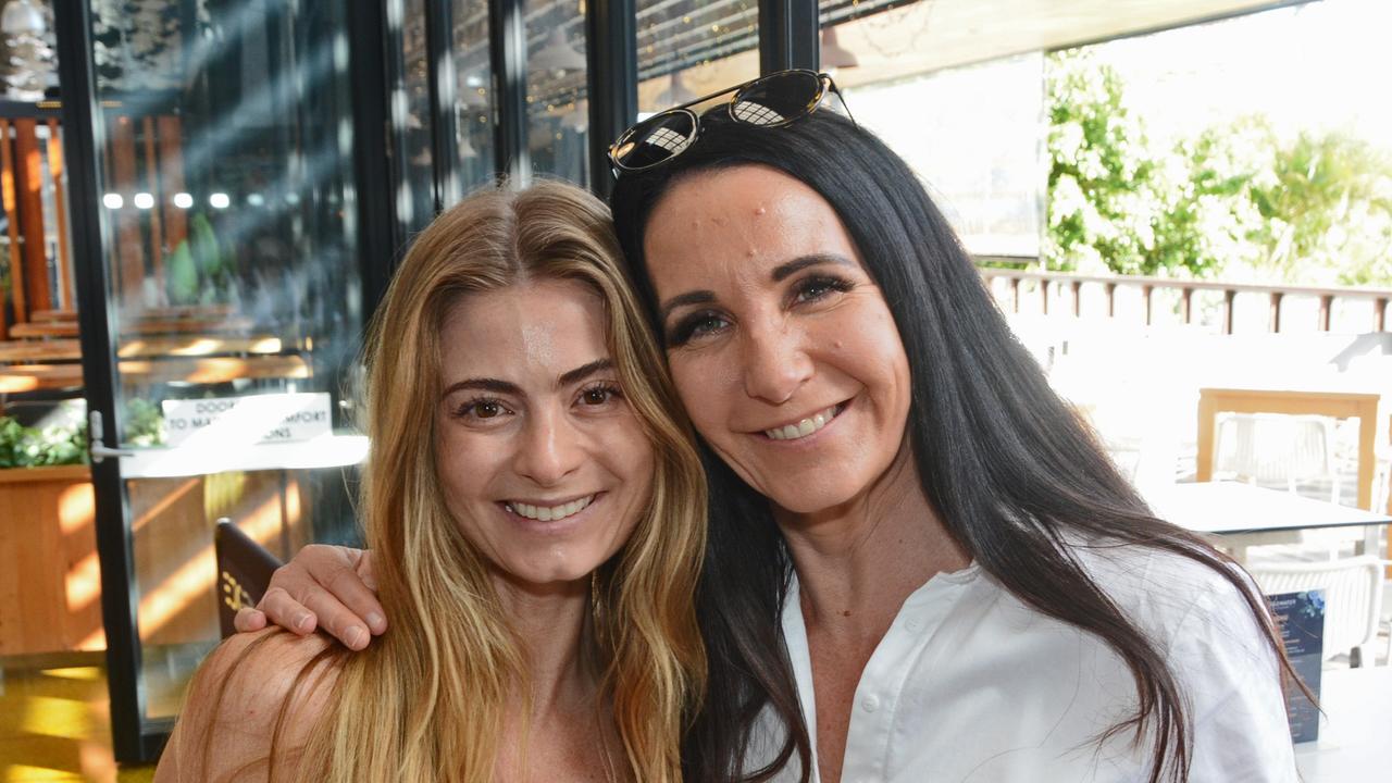 Sarah Crowe and Di Girvin at Early Risers Gold Coast Women in Business breakfast at Edgewater Dining, Isle of Capri. Pic: Regina King