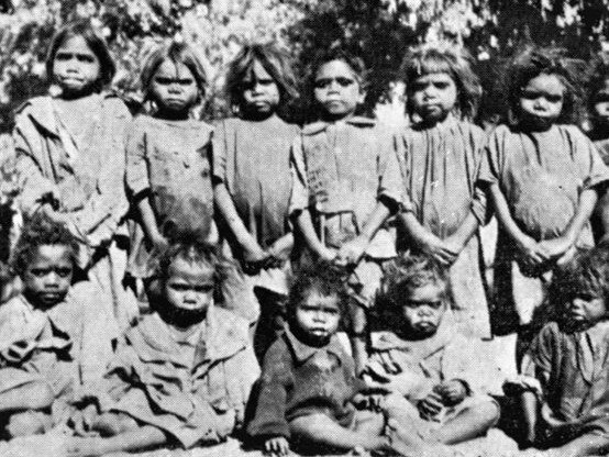 Early image from The Cootamundra Domestic Training Home for Aboriginal Girls "Bimbadeen" where Aunty Pauline Gordon was sent as an eight-year-old with her siblings.