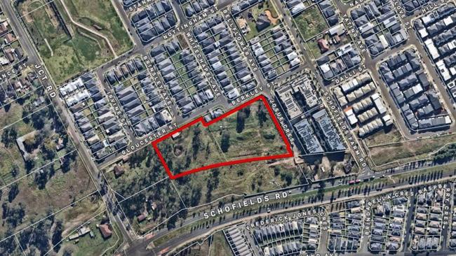 An aerial view of the proposed location. Picture: NSW Government