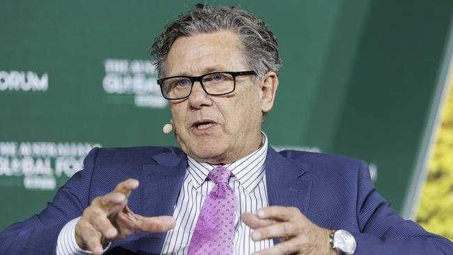 Independent Food Distributors Australia chief executive officer Richard Forbes at the forum on Wednesday. Picture: Glenn Hunt