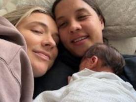 Sam Kerr has shared a first image of her baby boy