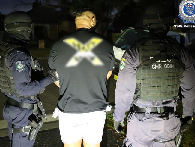 Police searched four properties in Sylvania, Blacktown, Doonside and Smithfield.