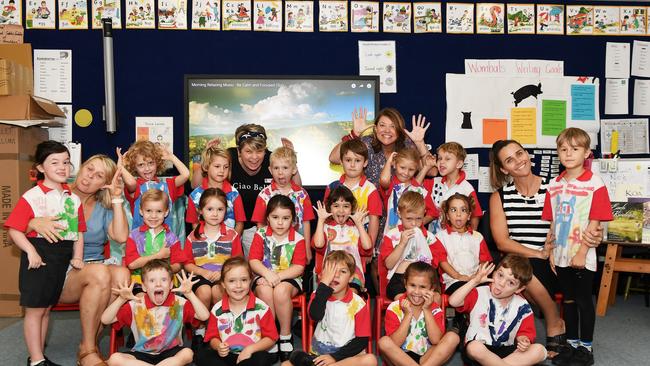 MY FIRST YEAR: Funny faces. Chevallum State School Prep Family. Picture: Patrick Woods.