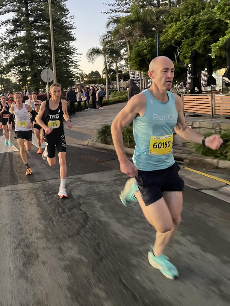 Andrew Dey in action at the 2022 Sunshine Coast Marathon and Community Run Festival.