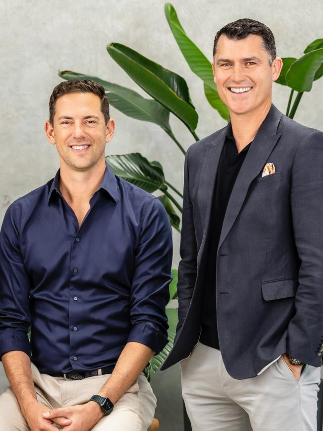 Ouwens Casserly Real Estate managing directors Alex Ouwens and Nathan Casserly. Picture: Supplied