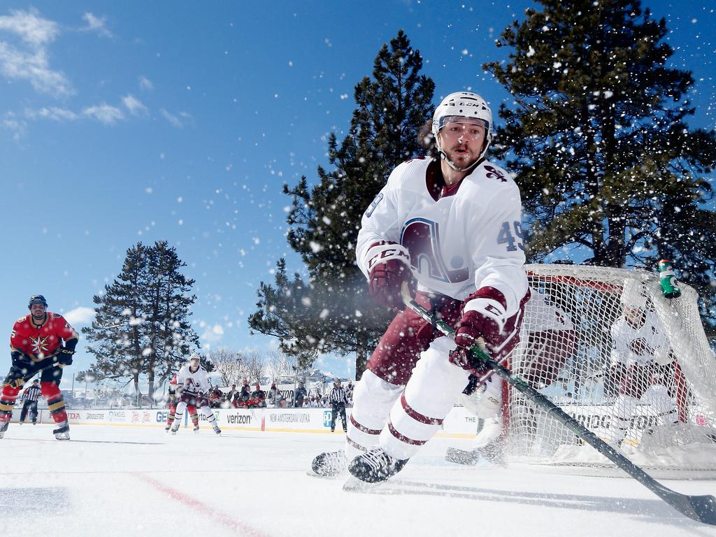 Samuel Girard of the Colorado Avalanche scored the only goal before the delay.