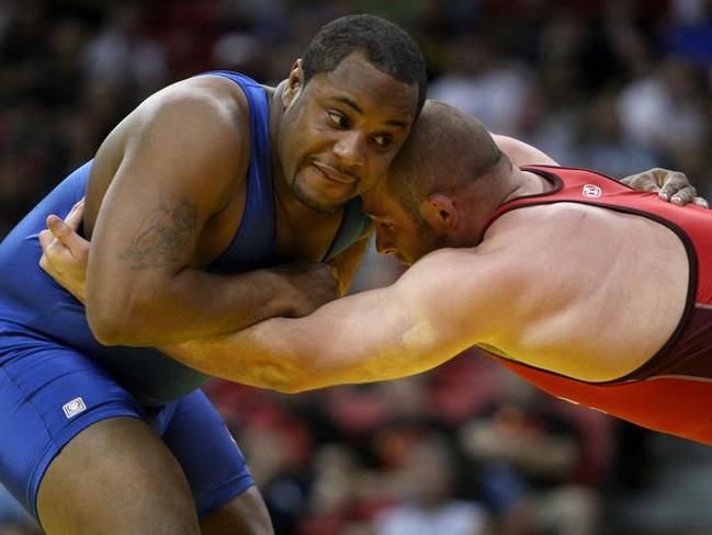 Daniel Cormier (blue) pictured in 2008.