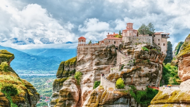 The World Heritage-listed Meteora monastery is one of Greece's top attractions.