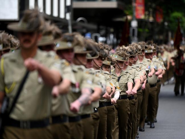 Anzac Day parade in Brisbane. Photo by Dan Peled/Getty Images