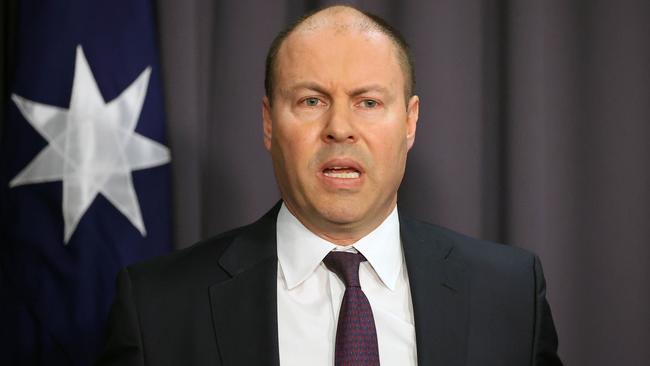 Josh Frydenberg says the OECD survey acknowledged the government’s ‘macroeconomic policy support was delivered swiftly and with appropriate force’. Picture: Gary Ramage
