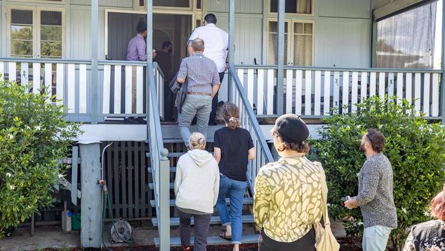 Renters inspecting rental property in Kedron. Picture: Richard Walker