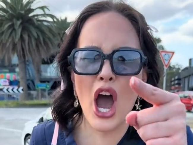 NSW nurses claim they were subjected to verbal abuse from passing 'boomers' while on strike. Picture: TikTok