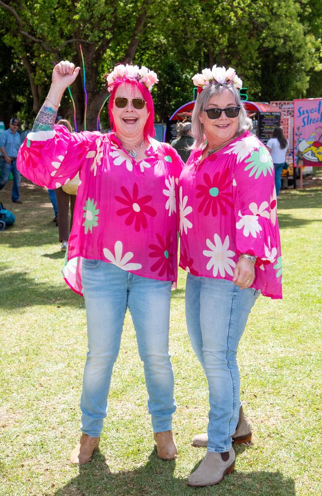 Sisters, Claire Torkington and Kate Torkington, Toowoomba Carnival of Flowers Festival of Food and Wine, Saturday, September 14th, 2024. Picture: Bev Lacey