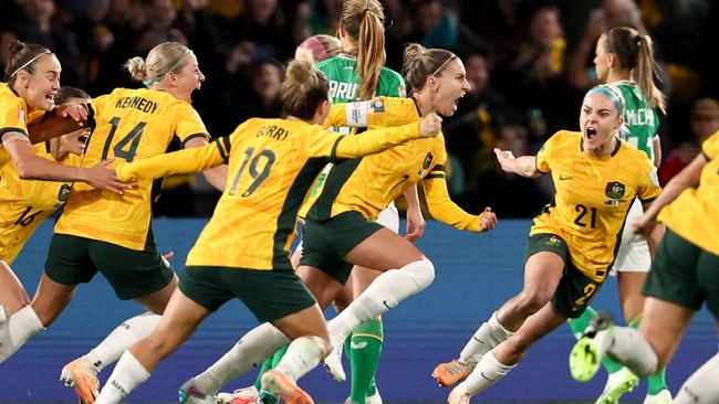 Go for gold like the Matildas. Picture: David Gray/AFP