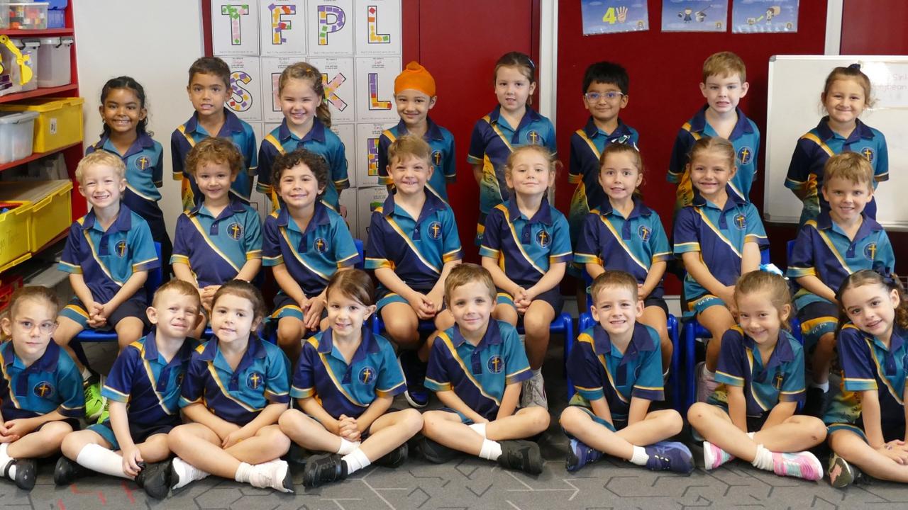 My First Year: Mother of Good Counsel Primary School, Innisfail: Prep S.From back row to front: Bani, Ben, Isabella, Tegveer, Kenzie, Shayan, Leo, Ruby, Ryder, Jake, Brody, Ezekiel, Ruby, Frankee, Pyper, Jace, Layla, Harry, Evie, Leah, Flynn, Nate, Emily, Mia