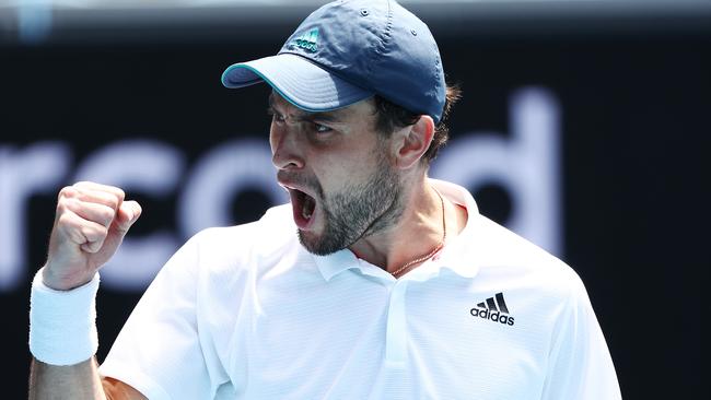 Aslan Karatsev has been on a magical Australian Open run. Picture: Getty Images