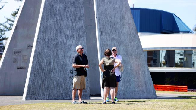 The Queensland border. Picture: NIGEL HALLETT.