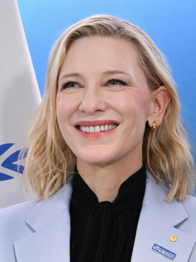 Cate Blanchett at the European Parliament. Picture: AFP