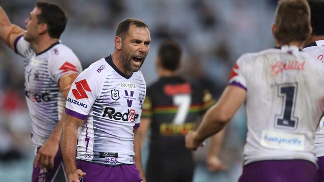 The Storm and Panthers have had some massive clashes in recent years, with Melbourne getting the edge in the 2020 grand final. Picture: Brett Costello